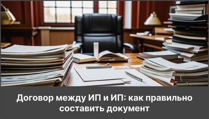 Договор ИП с ИП на оказание услуг или поставку товаров