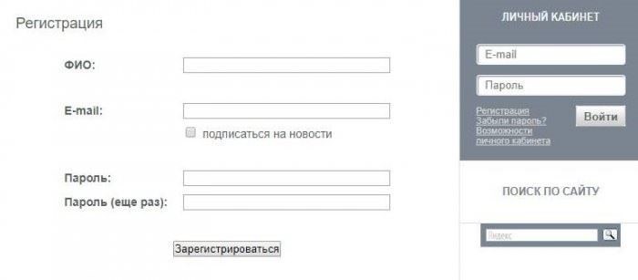 Обзор доступных услуг внутри аккаунта